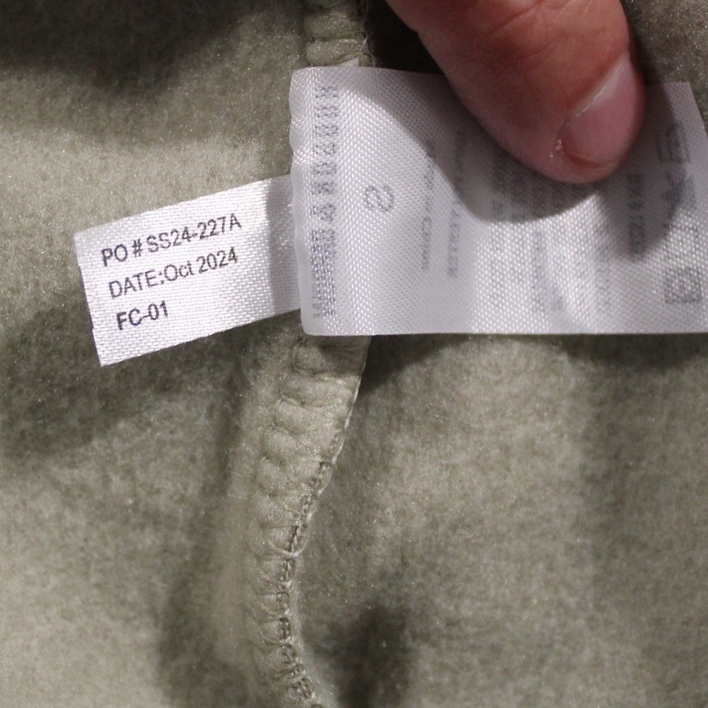 Hudson & Barrow Mens Small Fleece Full Zip Hoodie Sweatshirt Sage Green - Picture 14 of 14